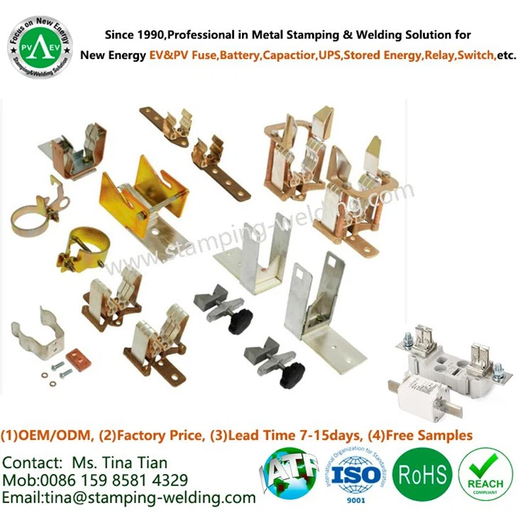 Copper Holder For Knife Blade Type Fuse Link