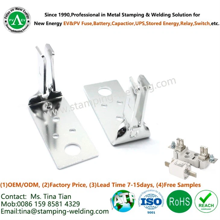 Copper Holder For Knife Blade Type Fuse Link