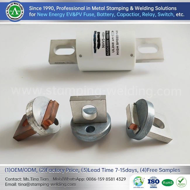 Component de terminal de fusible durador per a EV