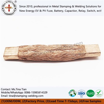 Barra trenada flexible de coure